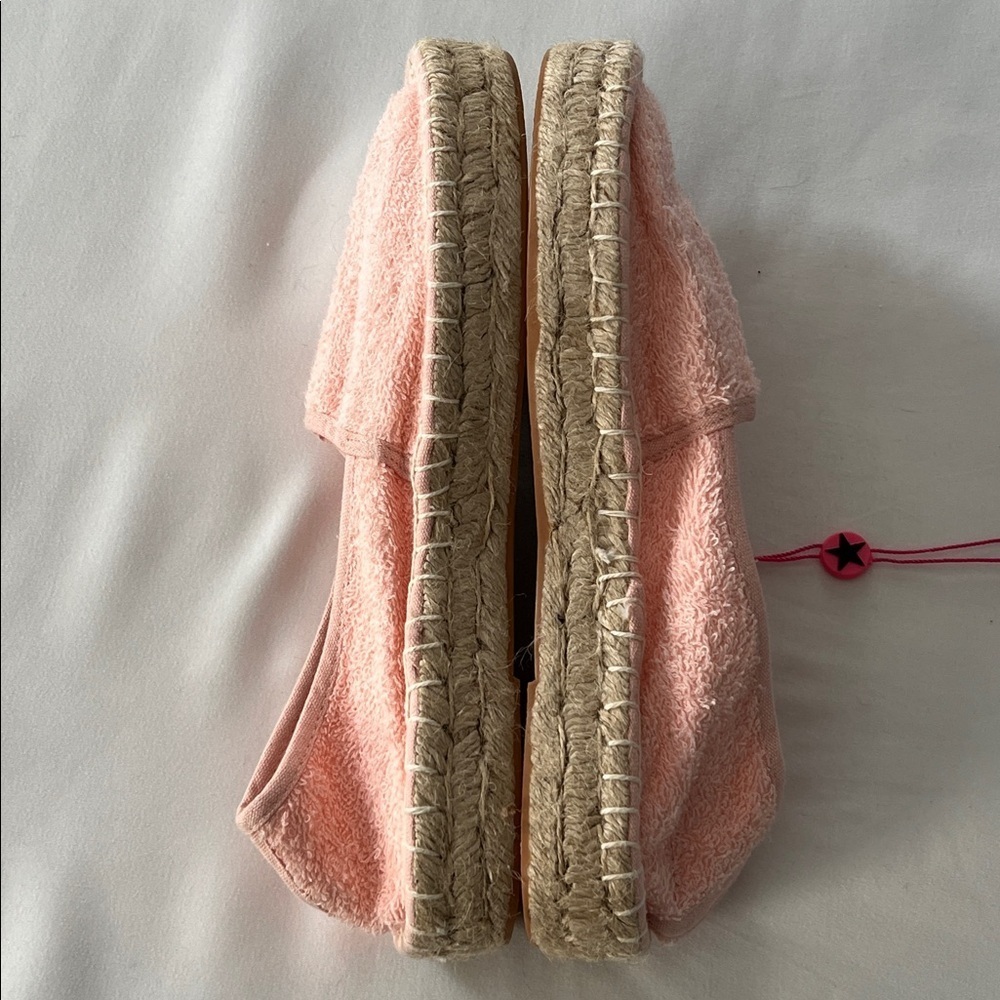 NWT South Beach Pink Terry Cloth Espadrilles - Picture 3 of 5